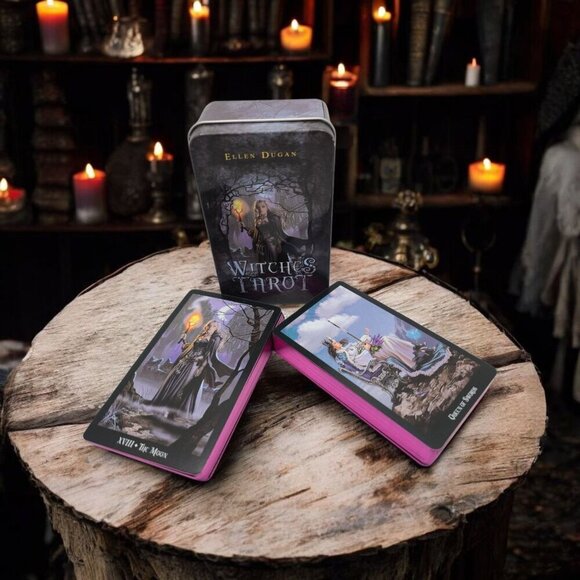 Witches Tarot ✦ Ellen Dugan Deck ✦ 78 Illustrated Cards w/ Guidebook NWT - Picture 3 of 6